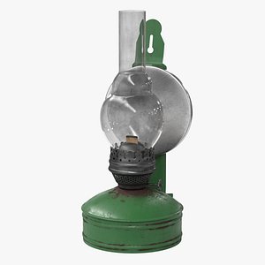 3D Old Kerosene Lamp 01