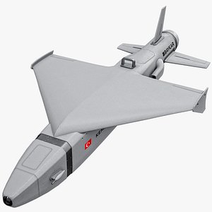 3D Baykar Kemankes 2 Mini Intelligent Cruise Missile model
