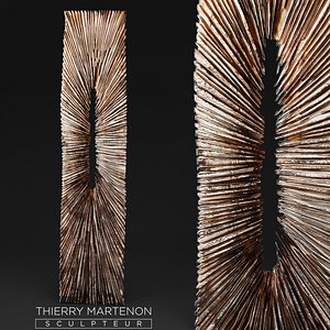 Wooden statue Thierry Martenon