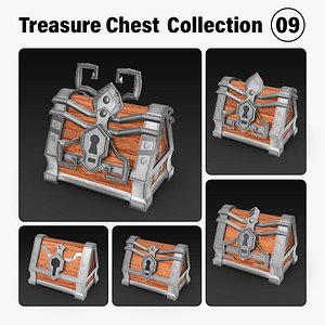Low Poly Treasure Chest Collection - Set 9