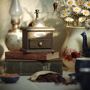 Still life with chamomile