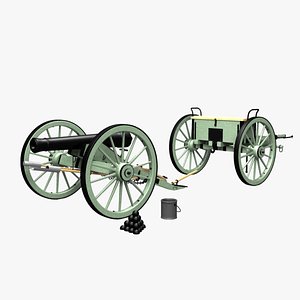 Civil War Cannon & Limber