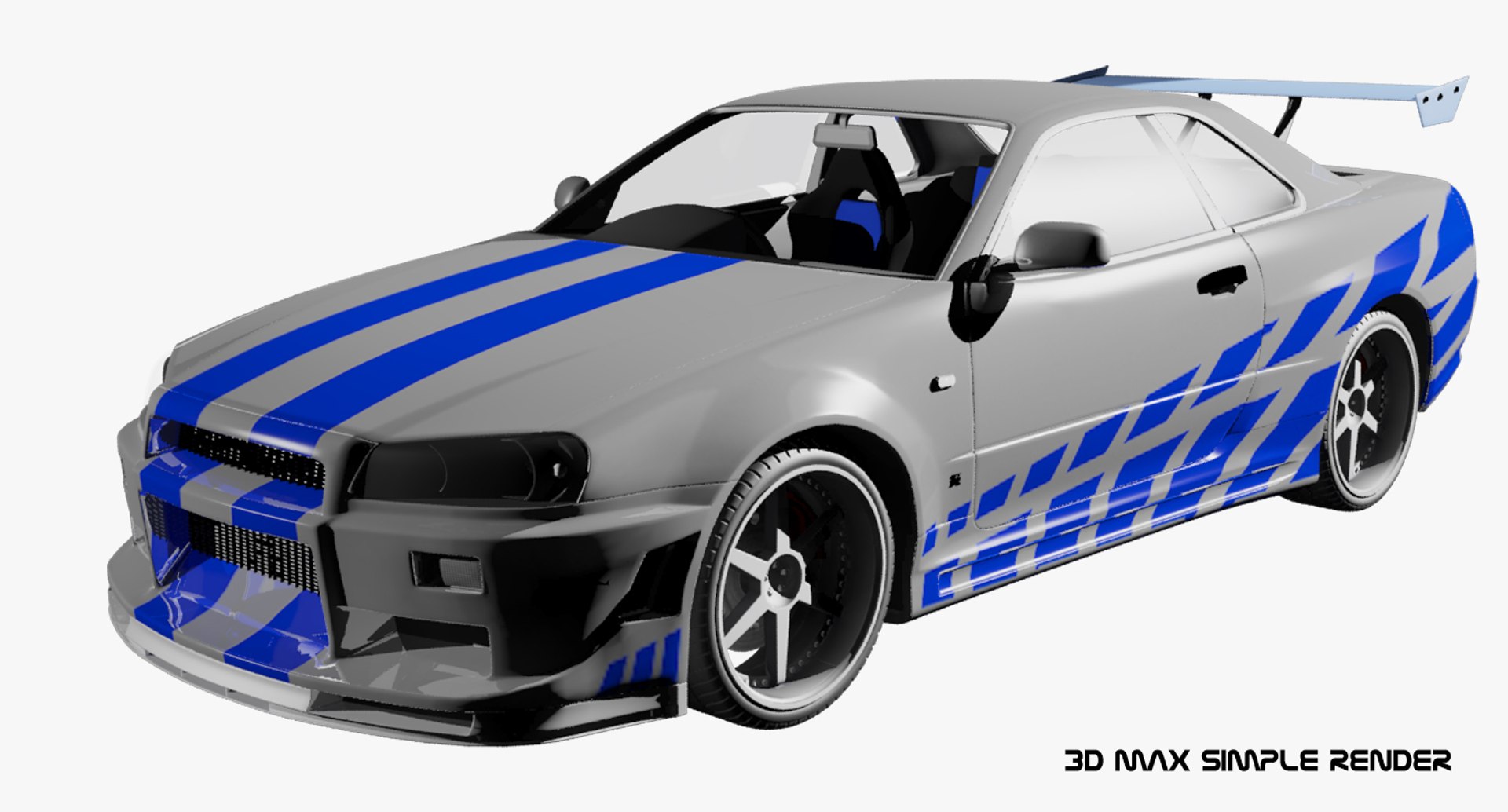 3d model nissan skyline