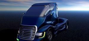 3D futuristic truck
