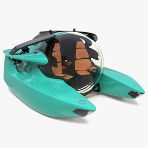3D Luxurious Personal Submarine model