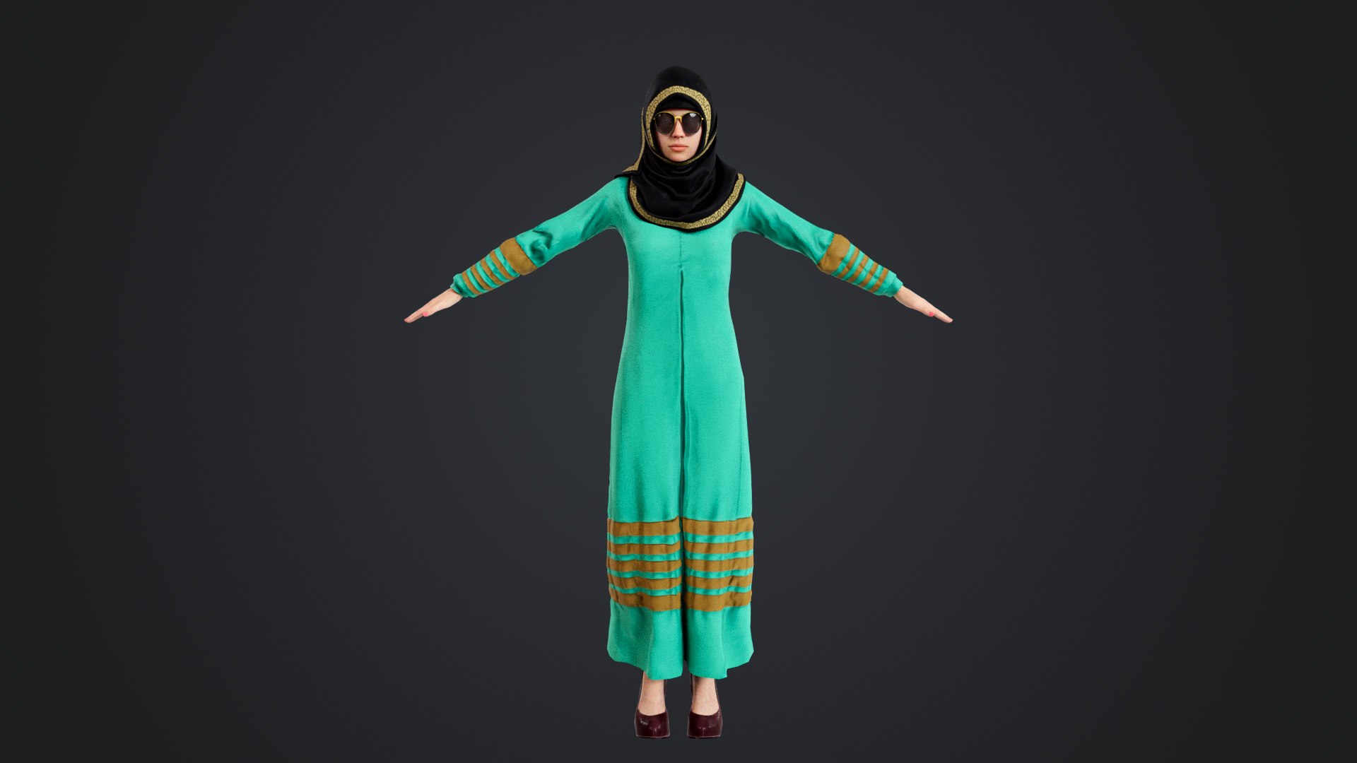 3D Arab Women Rigged Model - TurboSquid 2316702