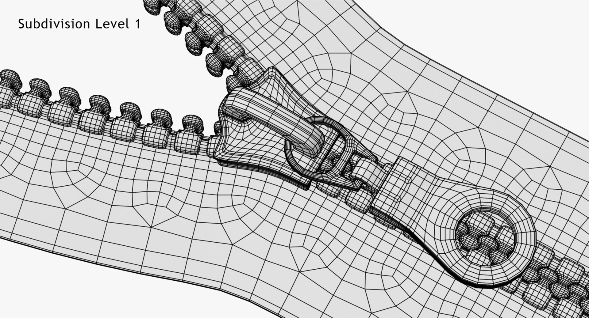 Plastic Zipper 3D Model - TurboSquid 1249662