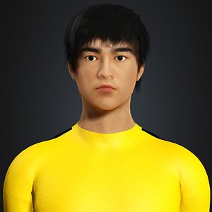 Bruce Lee Character 3D model