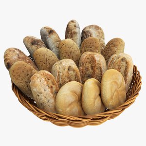 3D Smallbread selection in basket