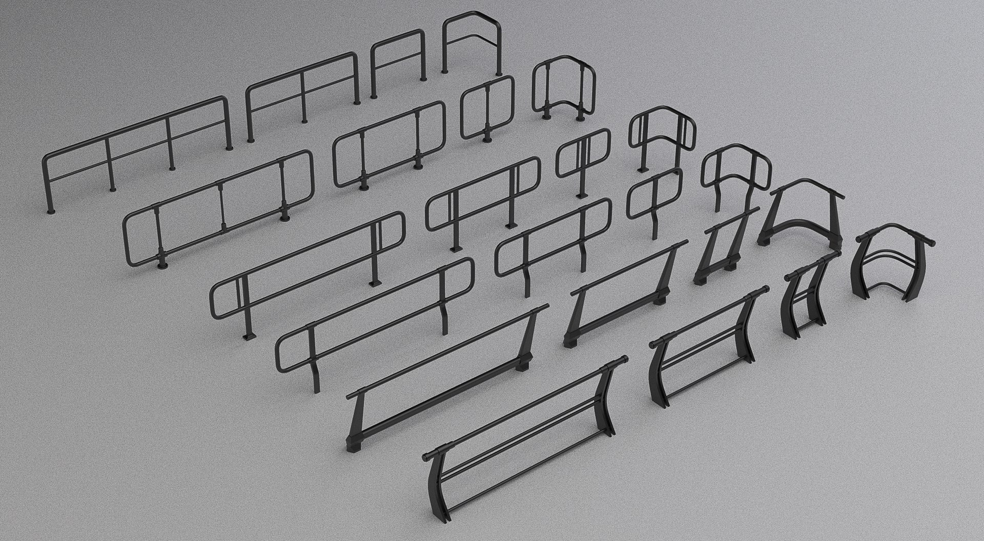 3D Modular Railings - TurboSquid 1467943