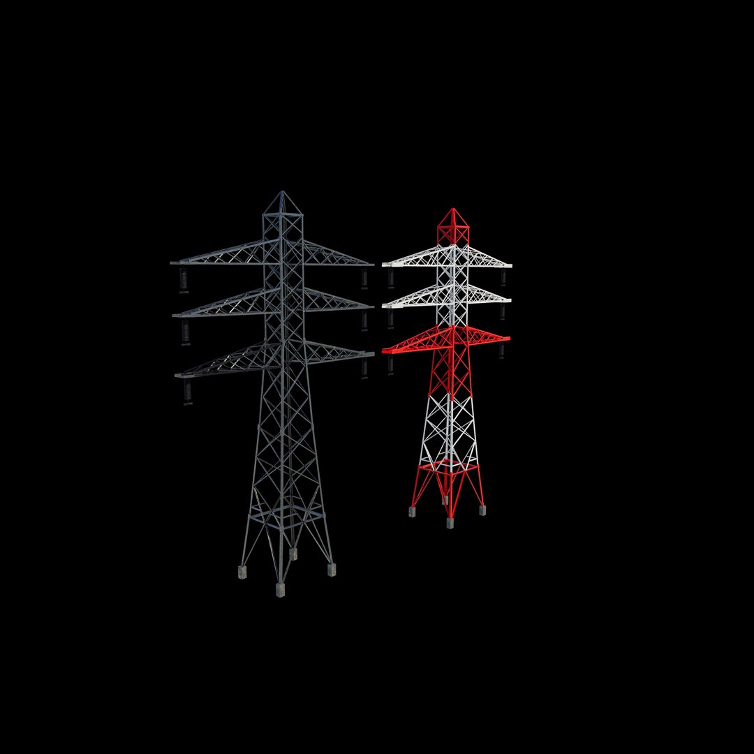 3D Electricity Pylon Tower 3D Model Model - TurboSquid 2347391