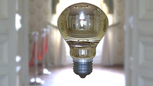 Energy efficient light bulb for lamp  3D model