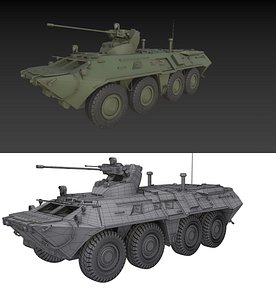 Soviet armoured personnel carrier 3D model