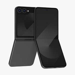 3D Samsung Galaxy Z Flip 6 Crafted Black