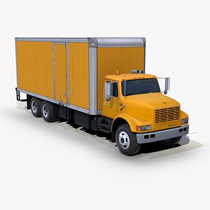 3D International 4900 Box truck s03 1998