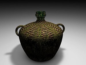 3d wine bottle