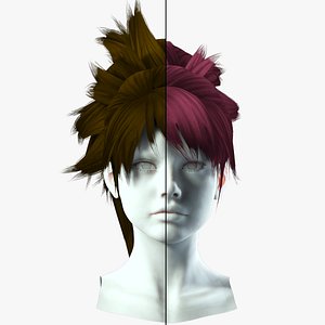 Female Hair - High Ponytail 3D