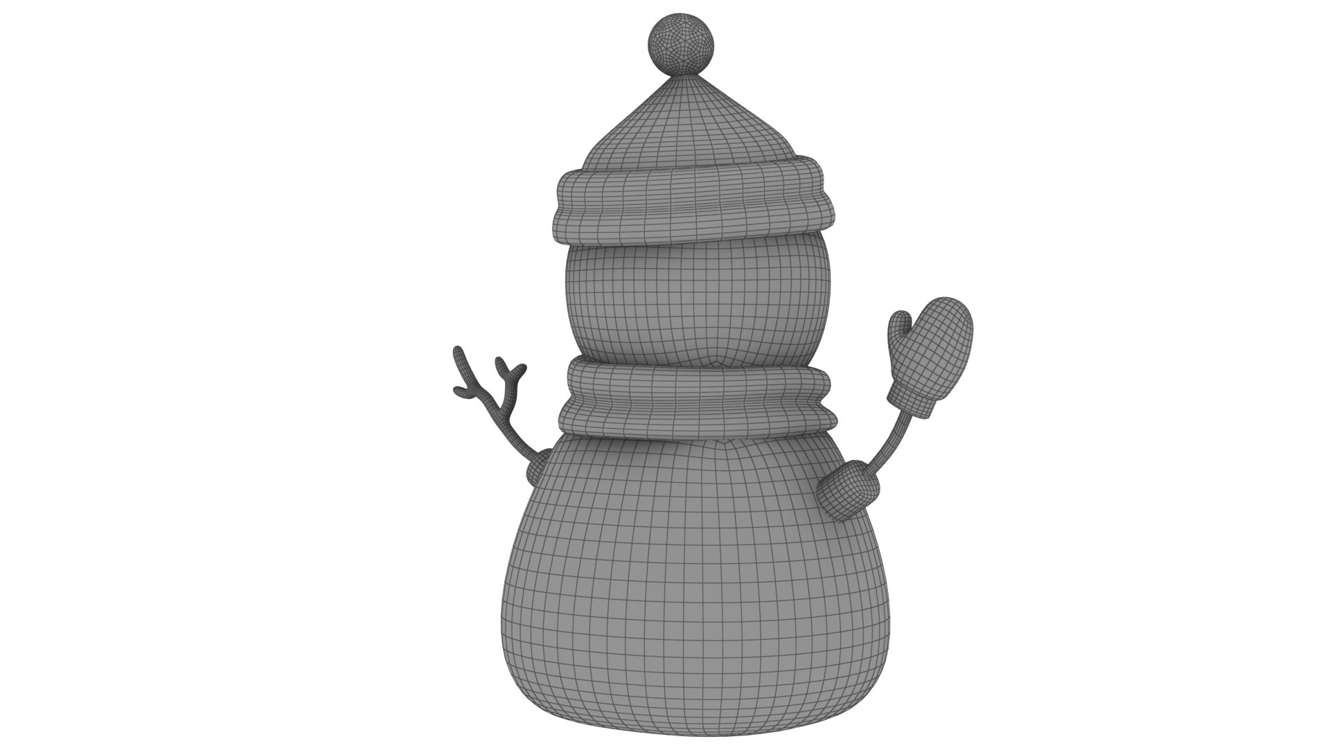 3D Snowman Model - TurboSquid 2001990