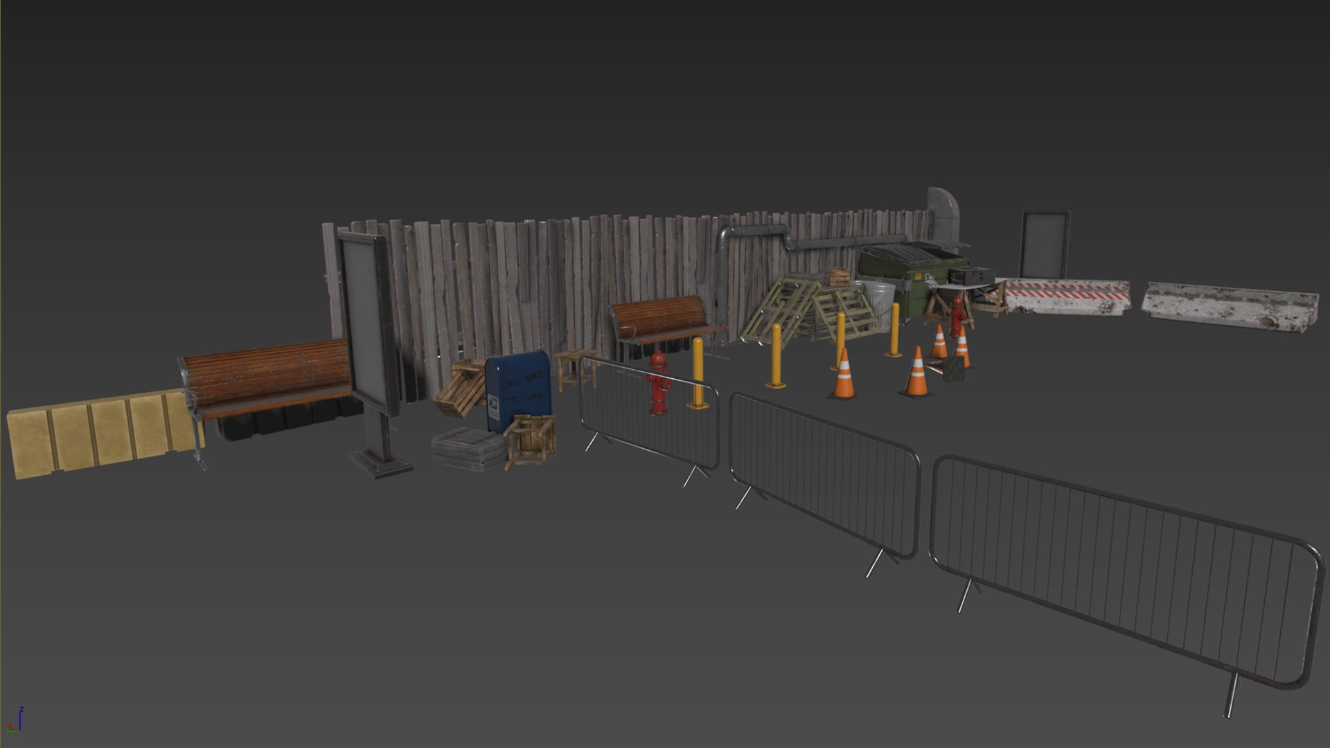 3D Urban Pack - Street Assets - TurboSquid 2379820