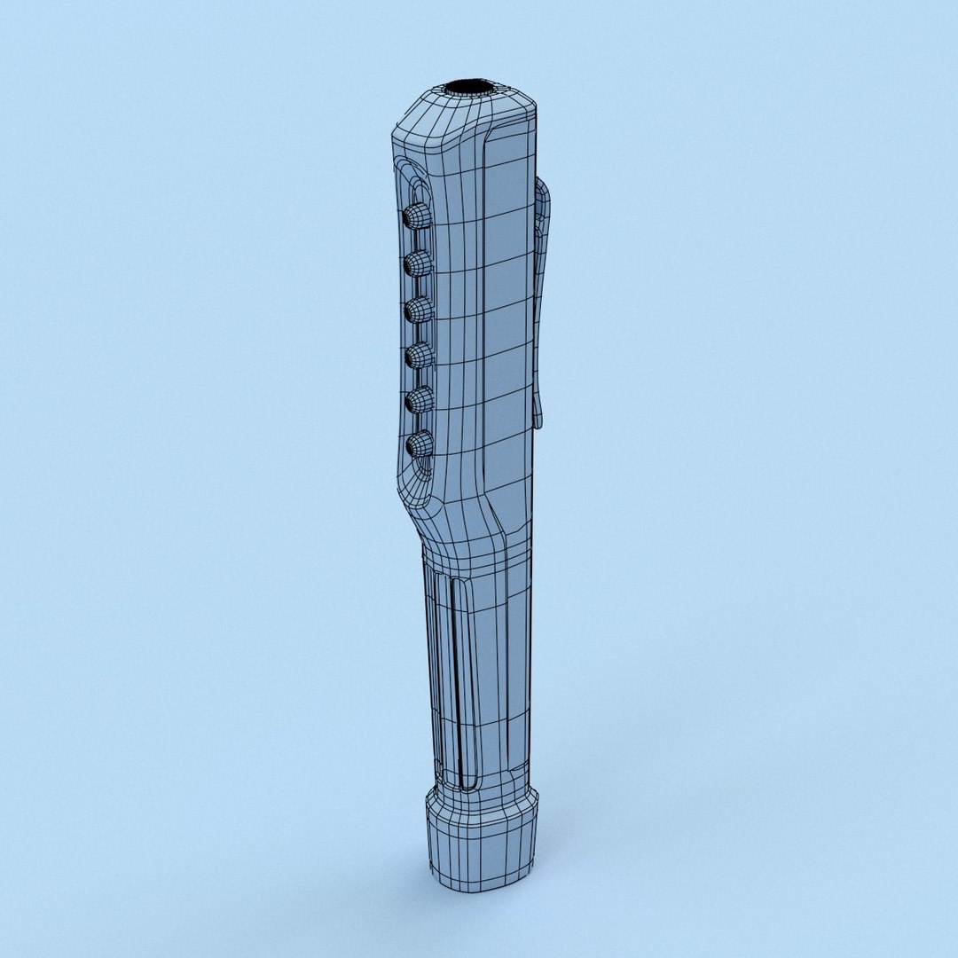 led flashlight 3d model