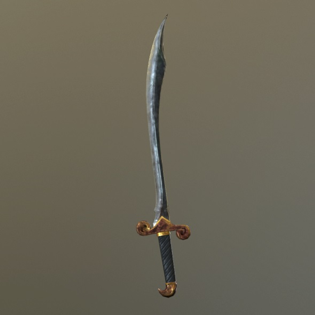 Ready Scimitar Sword - 3d Model