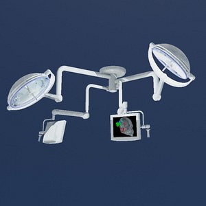 Surgical lights with monitors