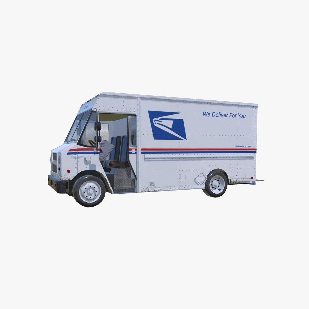 USPS Post Truck 3D - TurboSquid 2104792