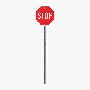 3D Stop Sign model