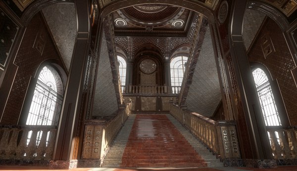 Conceptual interior castle pbr 3D model - TurboSquid 1266287