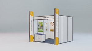 Exhibition  Trade Show Booth Basic Side Large Square Signage