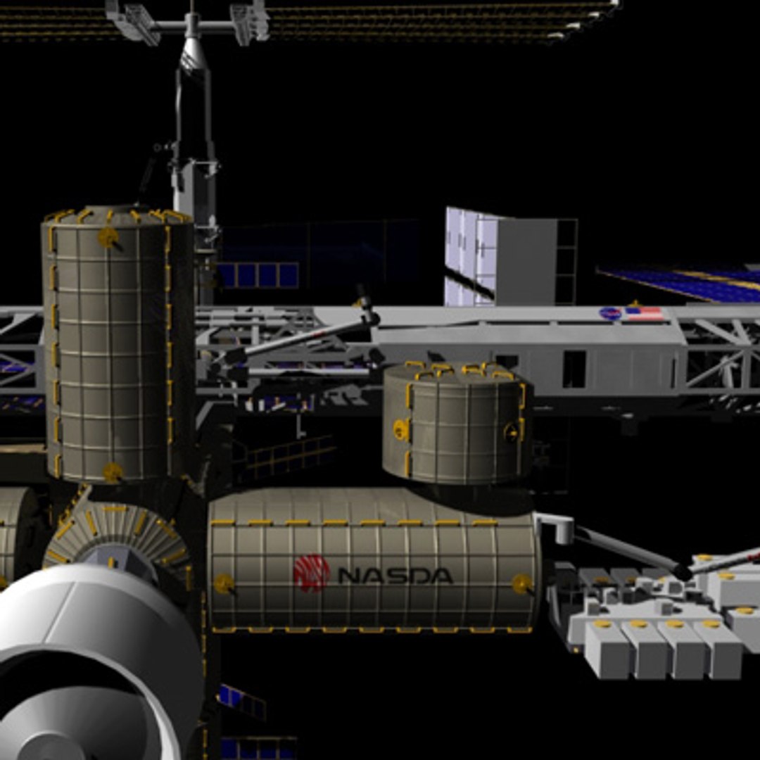 International Space Station Iss 3d Max
