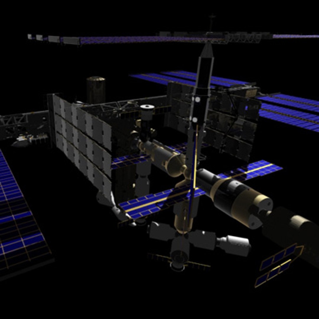International Space Station Iss 3d Max