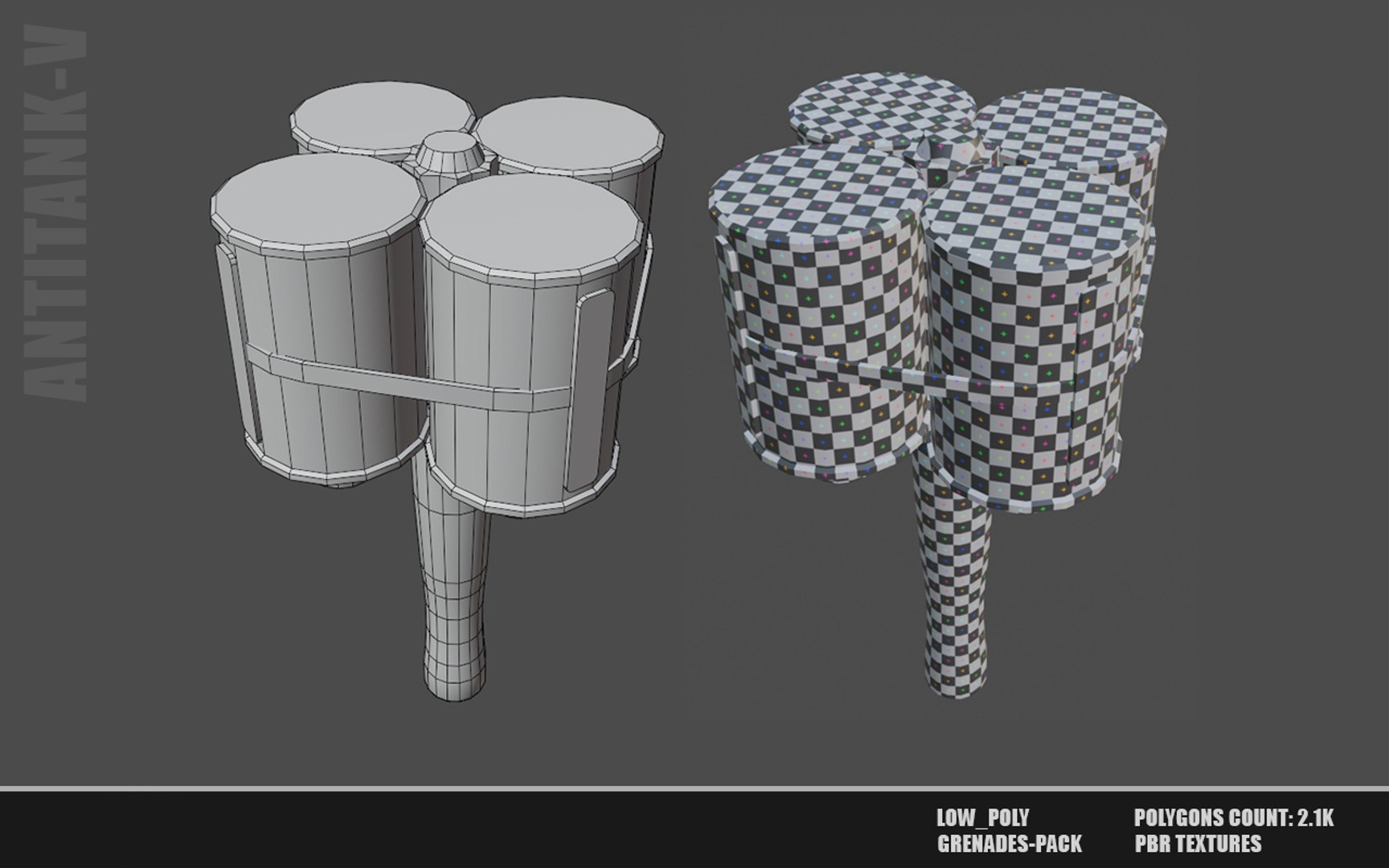 18 GRENADES PACK Game ready models 3D model https://p.turbosquid.com/ts-thumb/IB/FGrAWp/B9/antitankmsh/jpg/1726660090/1920x1080/fit_q87/2d9d624dd9caae22f40884ccb40fae3c8b22e261/antitankmsh.jpg