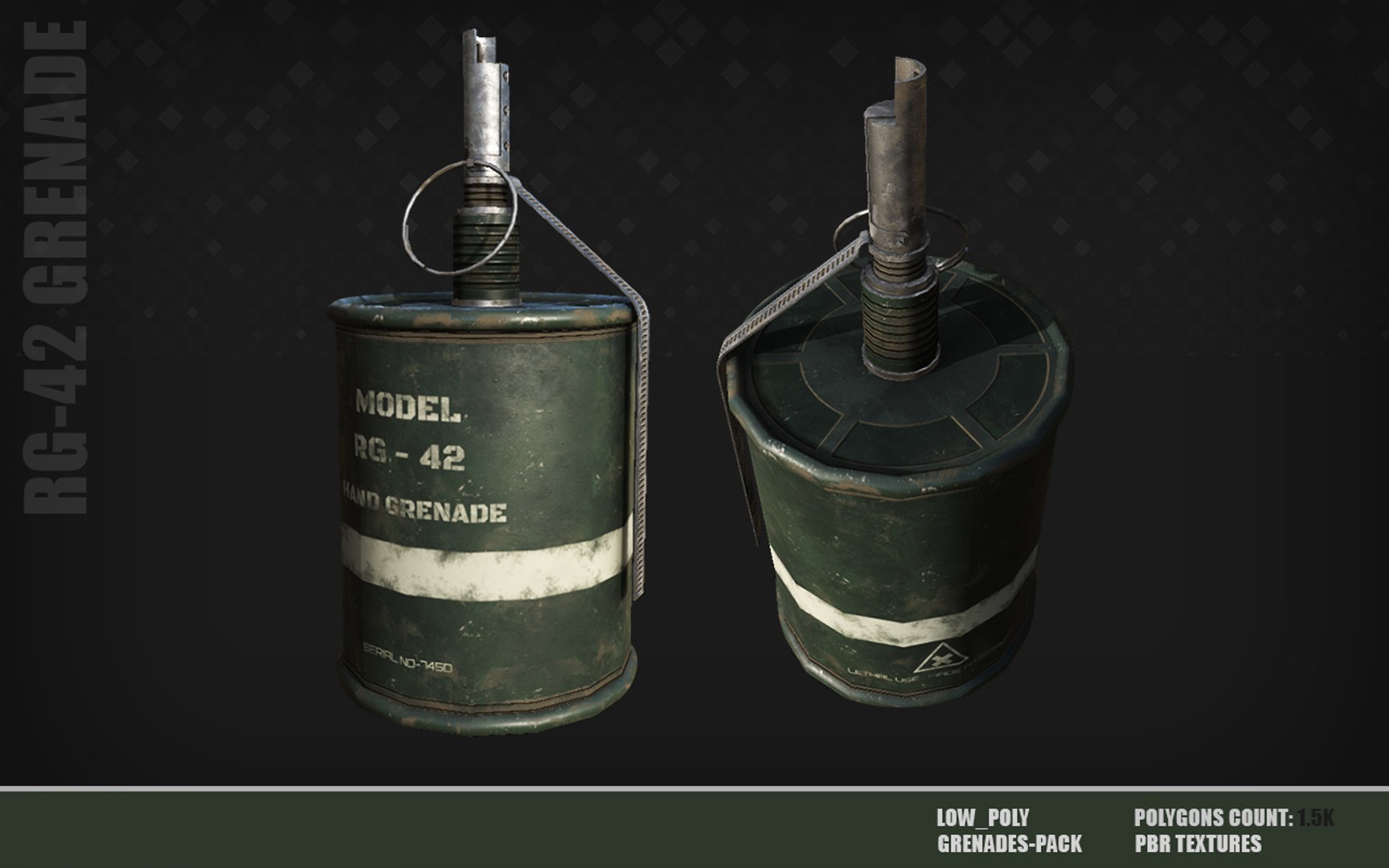 18 GRENADES PACK Game ready models 3D model https://p.turbosquid.com/ts-thumb/IB/FGrAWp/WA/rg42/jpg/1726660106/1920x1080/fit_q87/18ea9bcde500d66d57ed5042a4fe0b4d04c38a9b/rg42.jpg