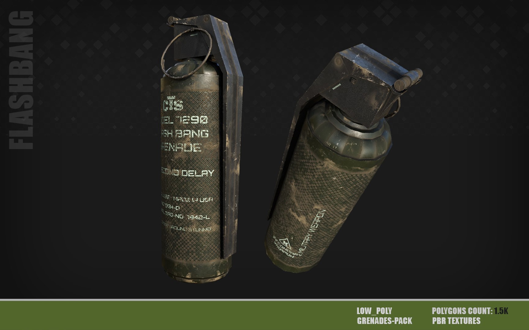 18 GRENADES PACK Game ready models 3D model https://p.turbosquid.com/ts-thumb/IB/FGrAWp/dt/flashbang/jpg/1726660094/1920x1080/fit_q87/36819766706d10fc0d89aa4d515c6af003faa9dc/flashbang.jpg