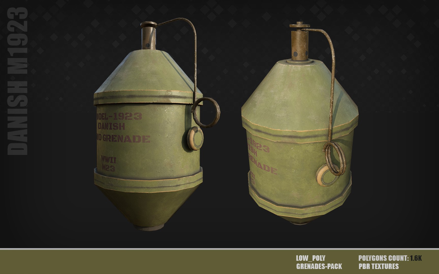 18 GRENADES PACK Game ready models 3D model https://p.turbosquid.com/ts-thumb/IB/FGrAWp/kD/danish/jpg/1726660093/1920x1080/fit_q87/deedc1ba6b11b3371be21c806b293bd9c75a33a4/danish.jpg