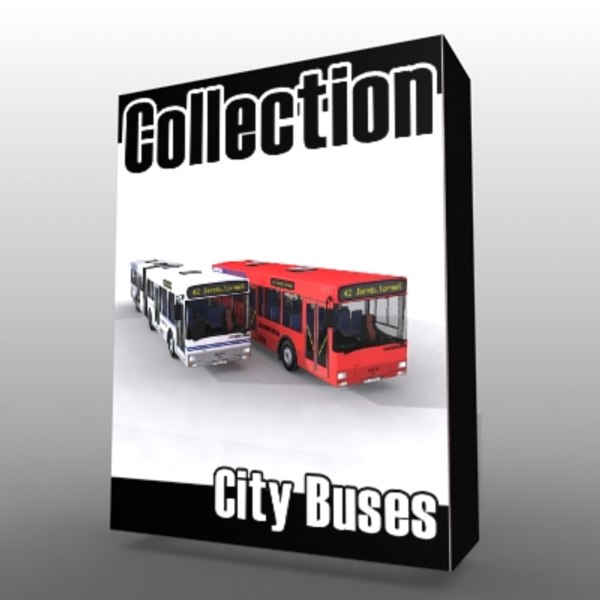 modelo 3d Colección City Bus - TurboSquid 235552