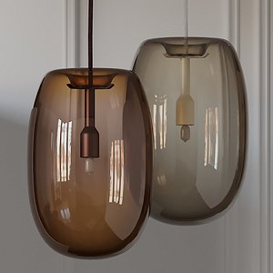 pebble pendant elongated model