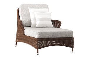 Relax Wicker Sun Lounger