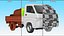 Truck Suzuki Carry with Fire Tank and Pump 3D