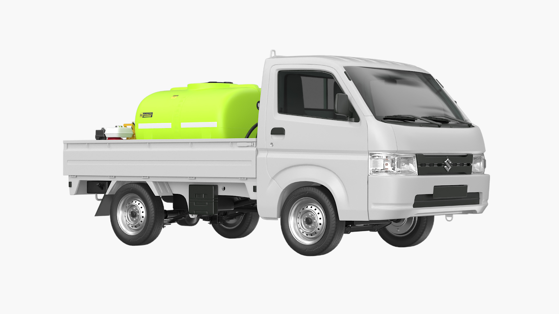 Truck Suzuki Carry With Fire Tank And Pump 3D TurboSquid 2295131