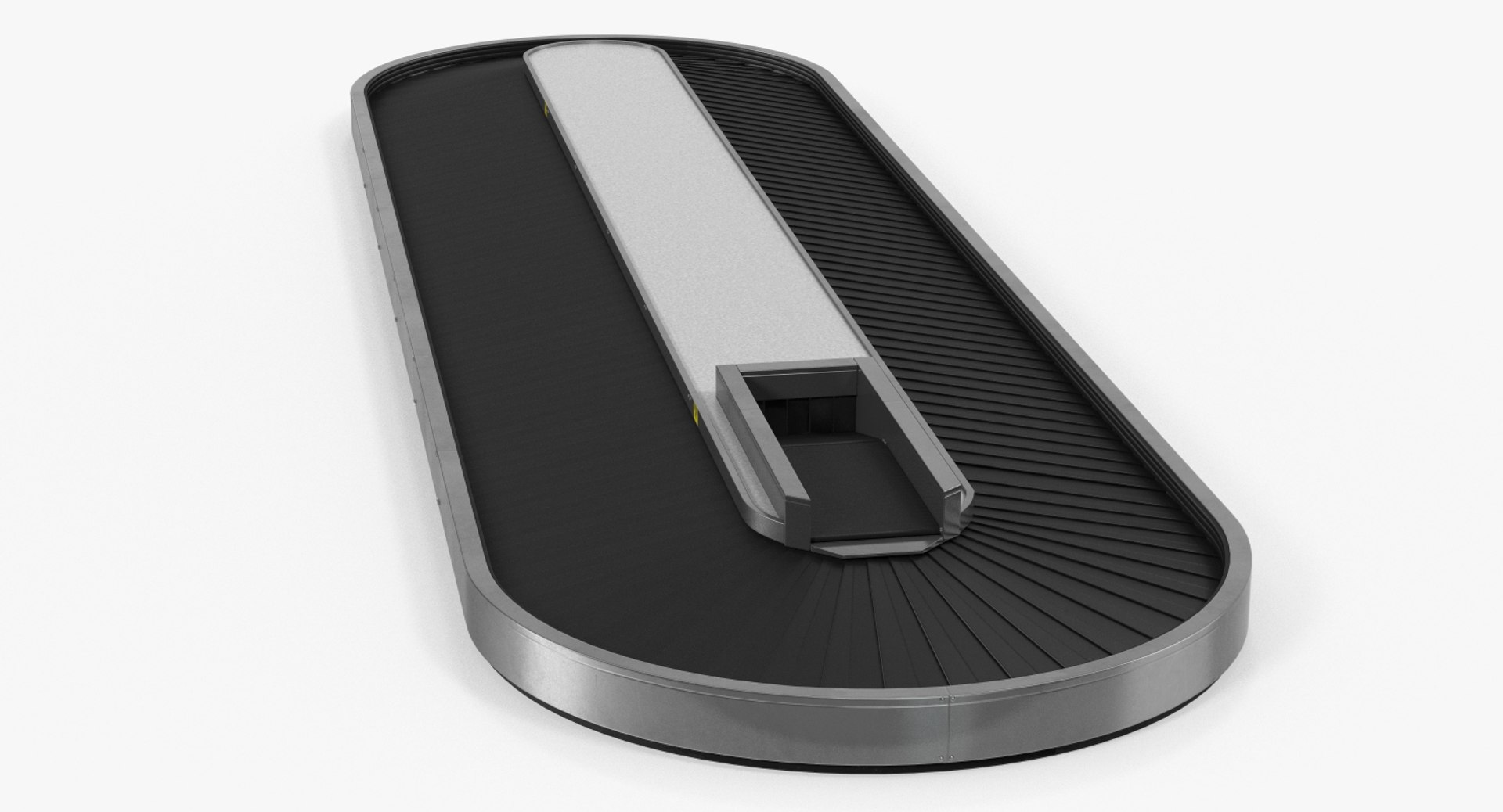 Baggage Conveyor Belt System 3D model preview