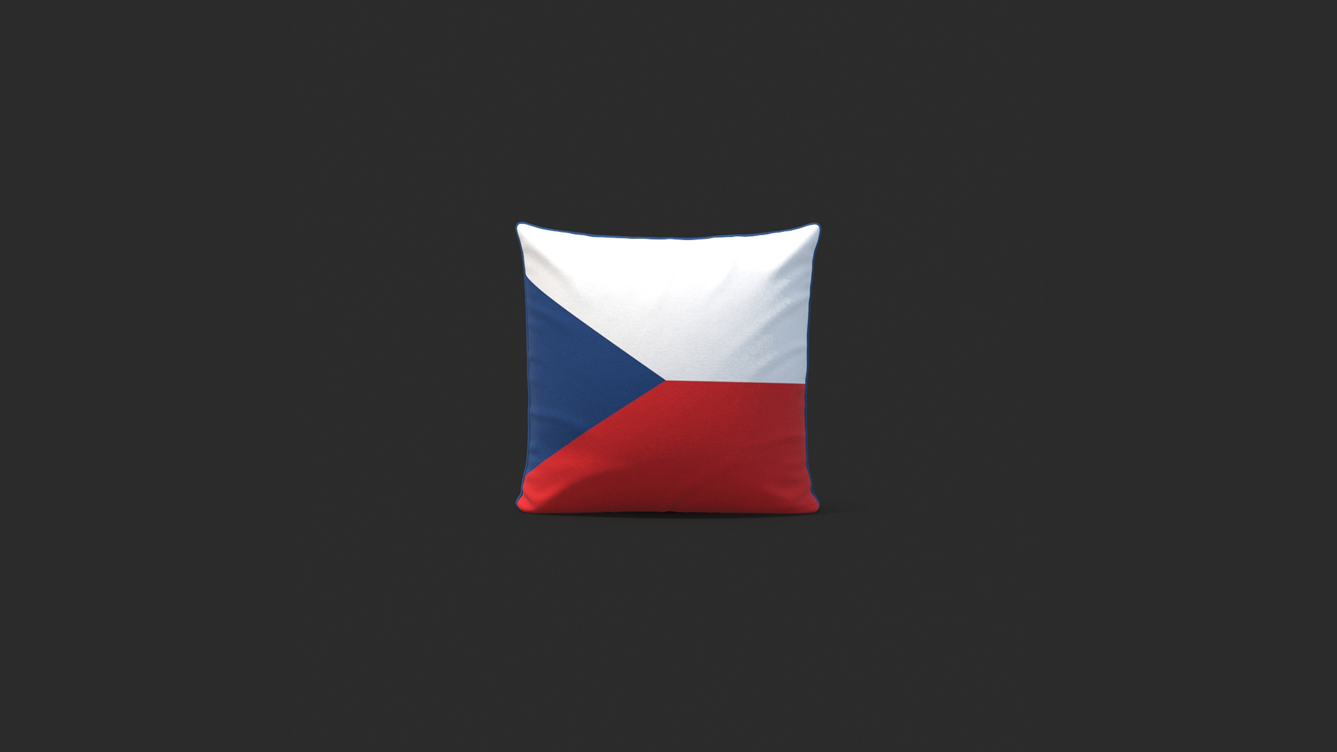 Czech Republic Flag Pillow 3D TurboSquid 2055179