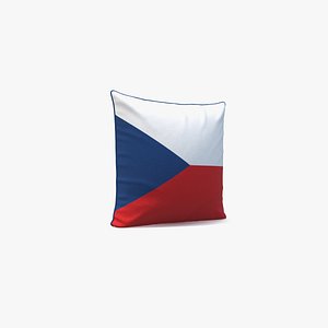Czech Republic Flag Pillow 3D