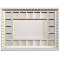 Modern coffered illuminated ceiling