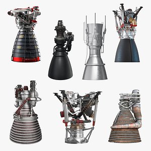 3D model Rocket Engines Collection 6