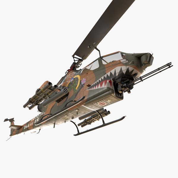 3D model Bell AH-1S Cobra JGSDF Aoi Kisarazu Complex Animation