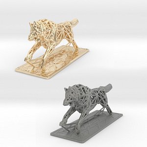 arctic wolf white 3D model