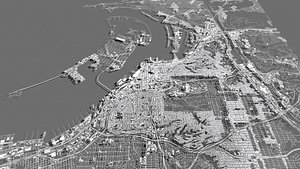 Cityscape San Diego California USA model