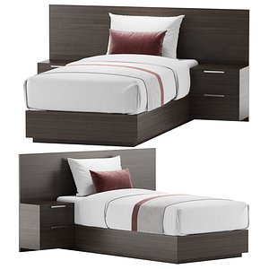 3D Single bed for hotel room 1
